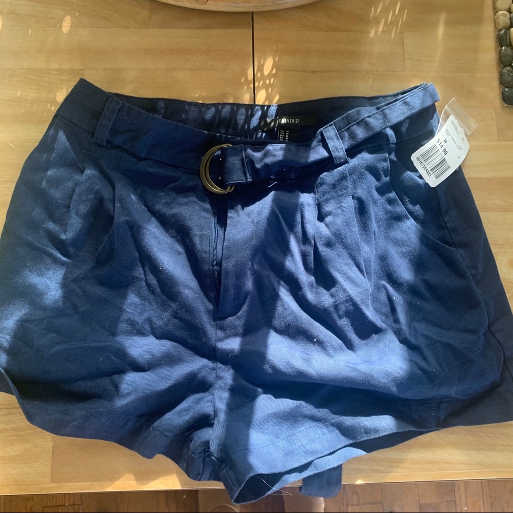 NWT F21 navy shorts